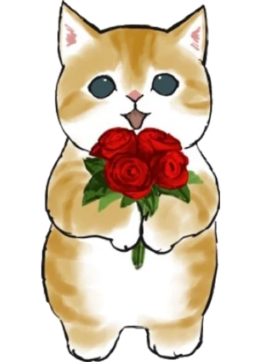 Telegram stiker «Kittens mofu_sand 2» 🌹