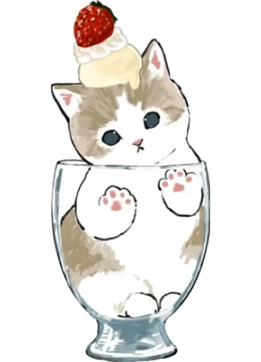 Емодзі Kittens mofu_sand 2 🍧