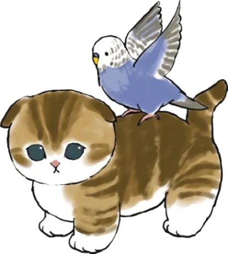 Емодзі Kittens mofu_sand 2 🦜
