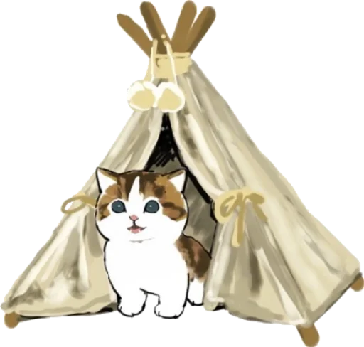 Kittens mofu_sand 2 sticker ⛺️