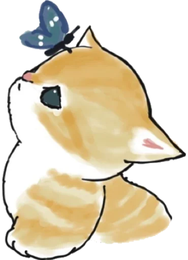Telegram Sticker «Kittens mofu_sand 2» 🦋