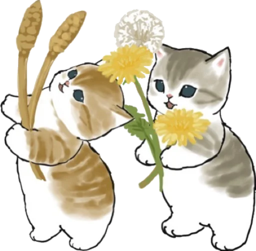 Telegram Sticker «Kittens mofu_sand 2» 🌾
