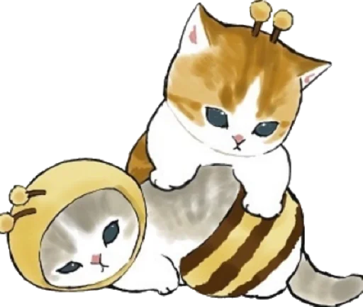 Стикер Kittens mofu_sand 2 🐝