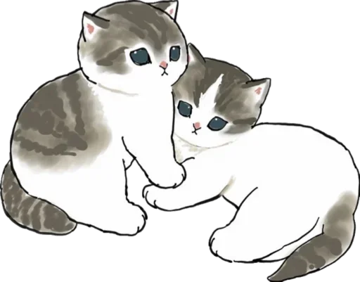 Стикер Kittens mofu_sand 2 🤗