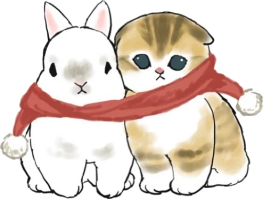 Емодзі Kittens mofu_sand 2 🧣