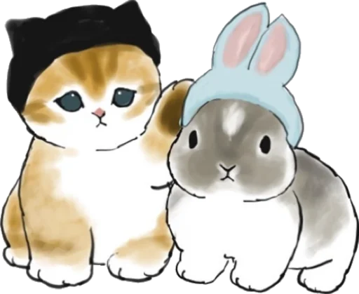 Kittens mofu_sand 2 sticker 🐱
