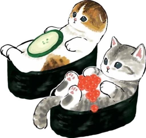 Емодзі Kittens mofu_sand 2 🍣