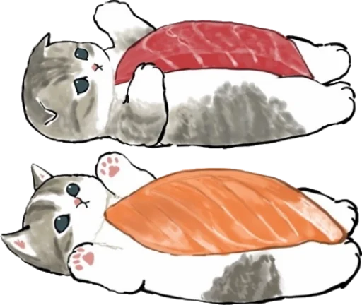 Стикер Kittens mofu_sand 2 🍣