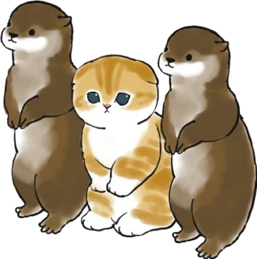 Kittens mofu_sand 2 stiker 🦦
