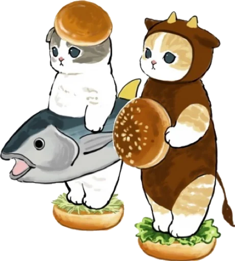 Kittens mofu_sand 2 sticker 🍔