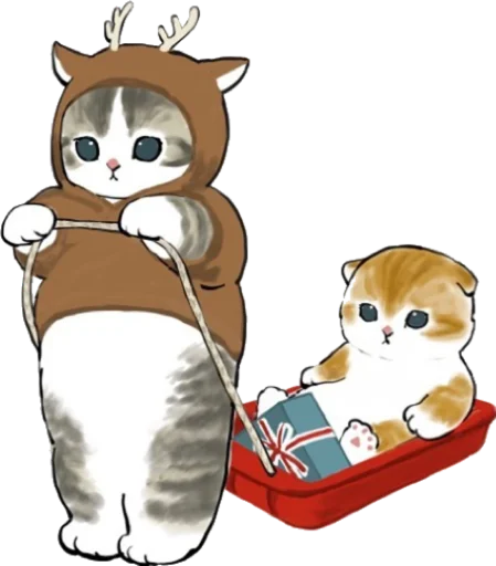 Kittens mofu_sand 2 stiker 🛷