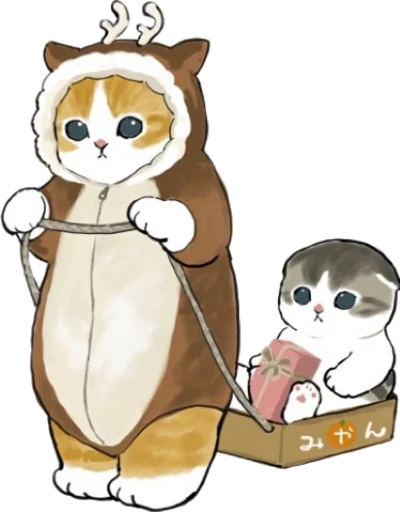Telegram Sticker «Kittens mofu_sand 2» 🦌
