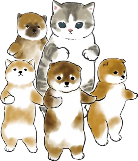 Telegram stiker «Kittens mofu_sand 2» 🐶