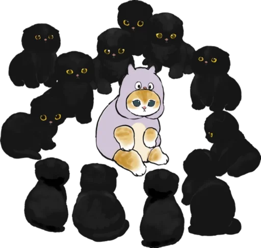 Kittens mofu_sand 2 stiker 😈