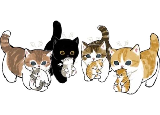 Стикер Kittens mofu_sand 2 👼