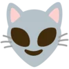 Емодзі Telegram «Коты» 👽