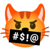 Емодзі Telegram «Коты» 🤬