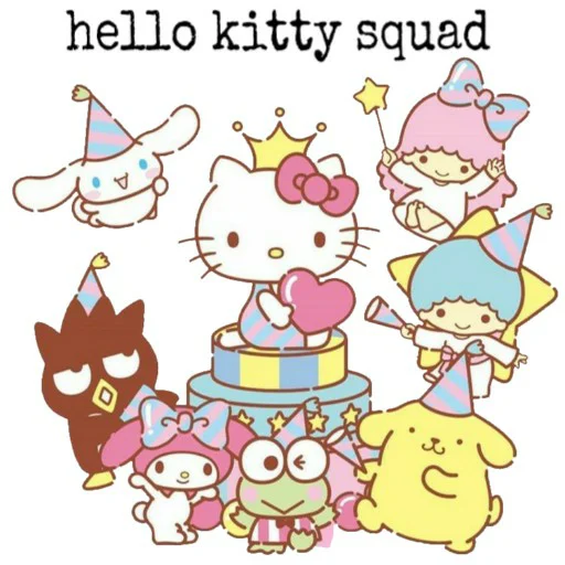 Стикер hello kitty squad 🥳