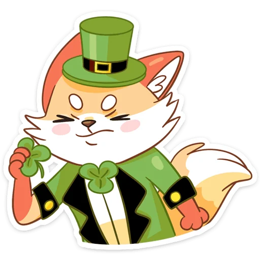 Telegram Sticker «Клеверок» ?