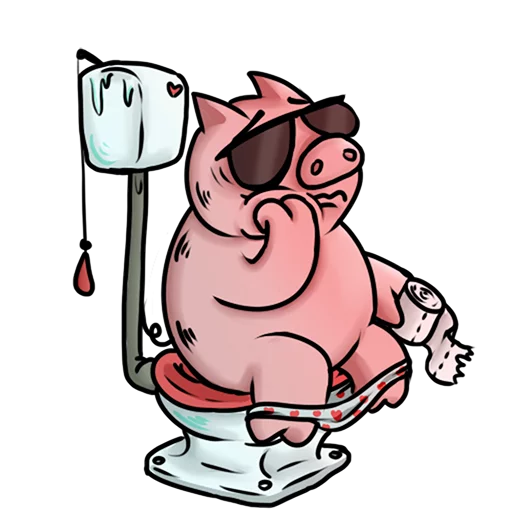 Стікер Telegram «Арбитражный Свин» 🚽