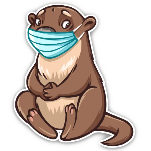 Telegram stiker «Выдра» 😷