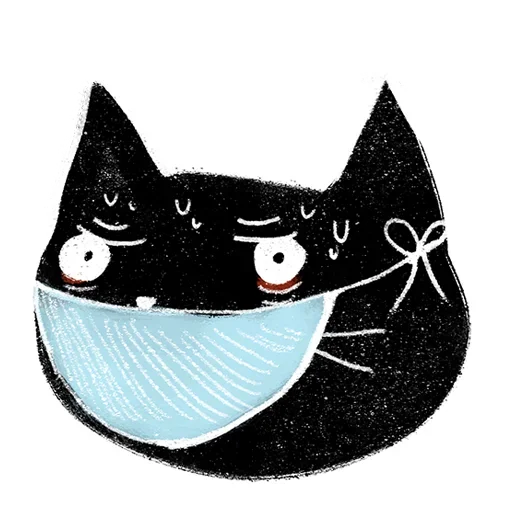 Telegram Sticker «Кот Черныш» 😣