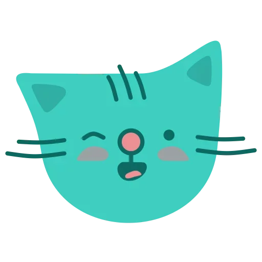 Smart Cat emoji 😐