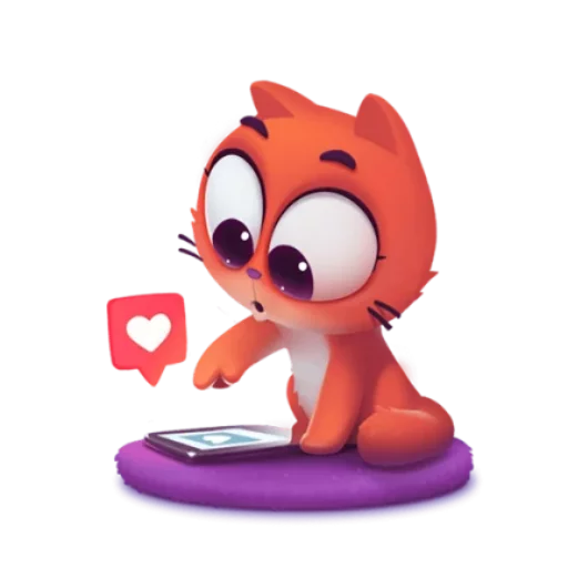 Telegram Sticker «котёнок Таффи» 