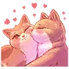 Емодзі Telegram «Love Cats» 😽