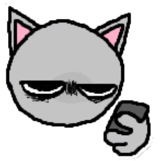 Telegram Sticker «котики эмоджи» 🙄