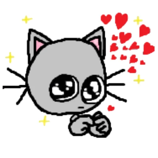 Telegram Sticker «котики эмоджи» 😘