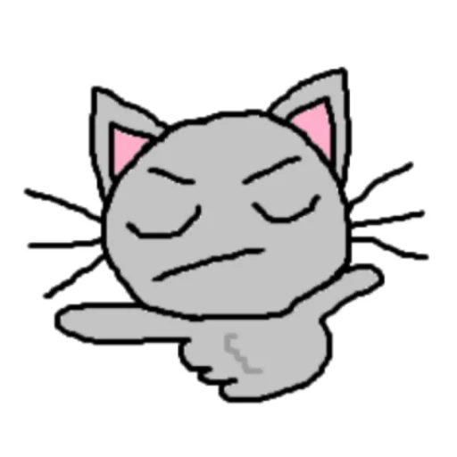Telegram Sticker «котики эмоджи» 🤔