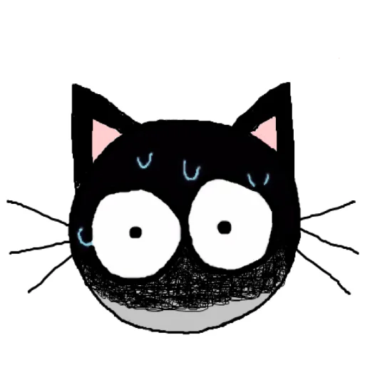 Telegram Sticker «котики эмоджи» 😨