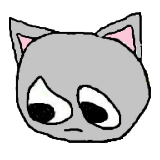 Telegram Sticker «котики эмоджи» 😐