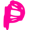 розовые буквы emoji ♥️