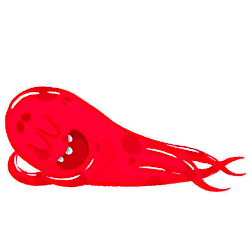 Telegram stiker «Красный Осьминожка» 😴