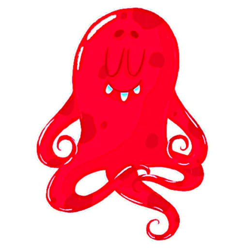 Красный Осьминожка emoji 🧘‍♀️