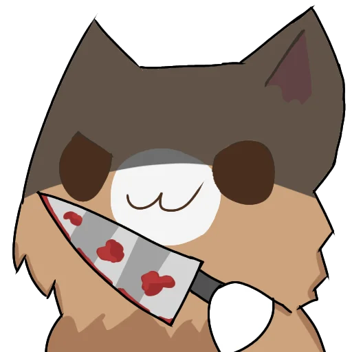 Telegram Sticker «Кривые коты» 🔪