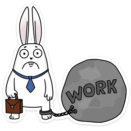 Telegram Sticker «Кроль в офисе» 😞