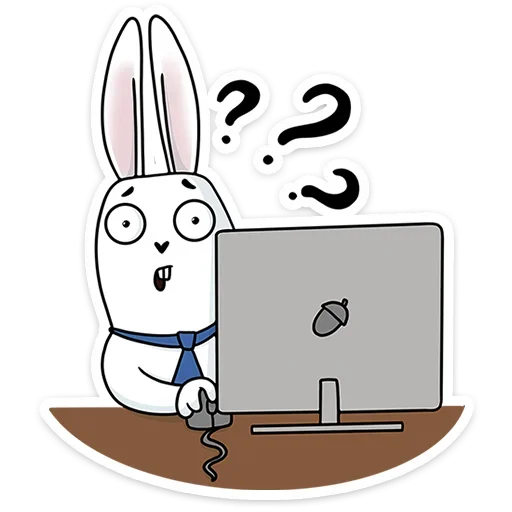 Telegram stiker «Кроль в офисе» ❓