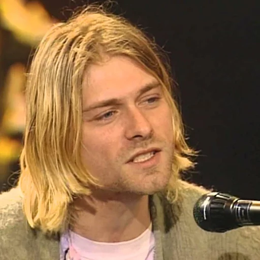 Telegram Sticker «Kurt Cobain (Nirvana)» 😒