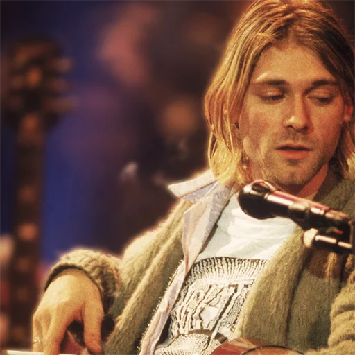Стікер Telegram «Kurt Cobain (Nirvana)» 😏