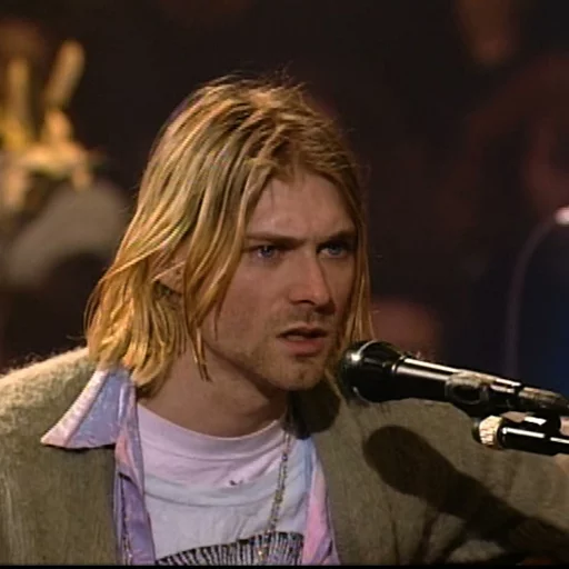 Telegram Sticker «Kurt Cobain (Nirvana)» 😠