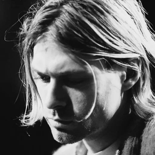 Telegram Sticker «Kurt Cobain (Nirvana)» 😞