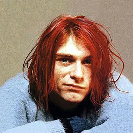 Telegram Sticker «Kurt Cobain (Nirvana)» 😕