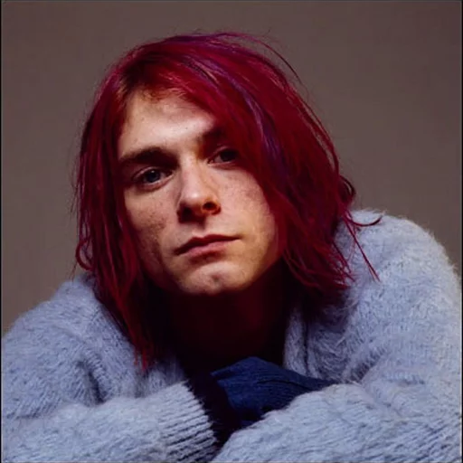 Telegram Sticker «Kurt Cobain (Nirvana)» ☹