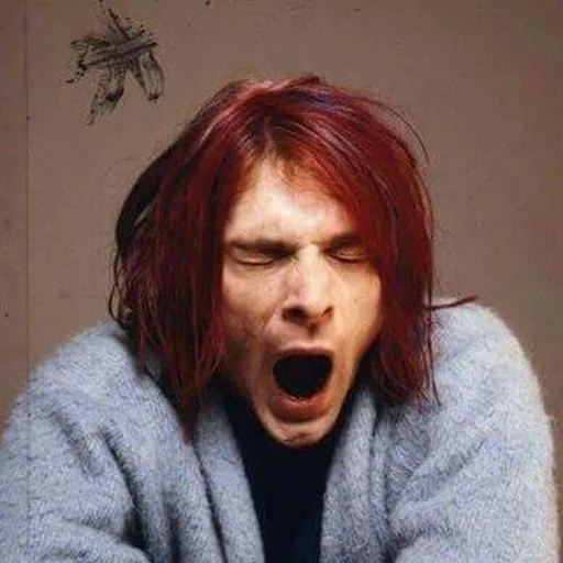 Kurt Cobain (Nirvana) stiker 😴