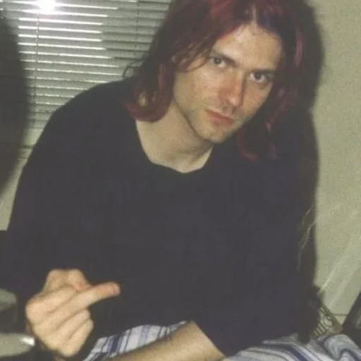 Стікер Kurt Cobain (Nirvana) 🖕