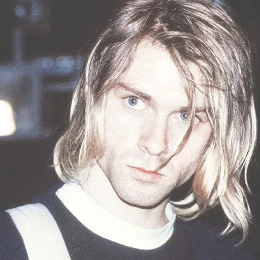 Telegram Sticker «Kurt Cobain (Nirvana)» 😑