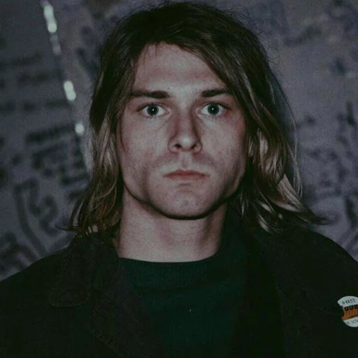 Telegram Sticker «Kurt Cobain (Nirvana)» 😐